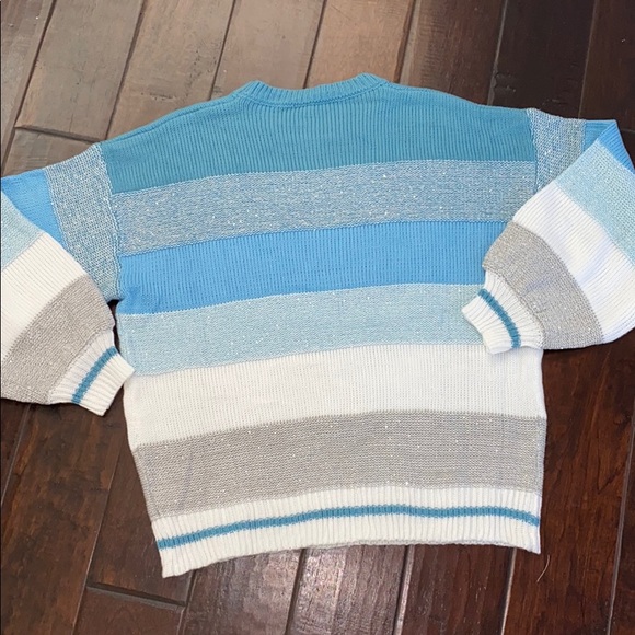 BNWOT blue striped sweater - Picture 5 of 6